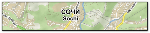 Карта агломерации Сочи