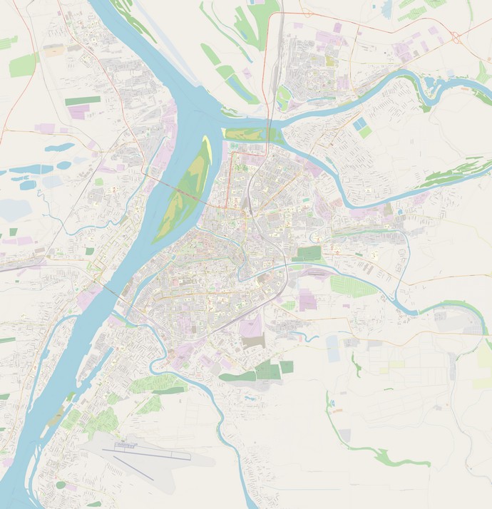 Подробная карта Астрахани