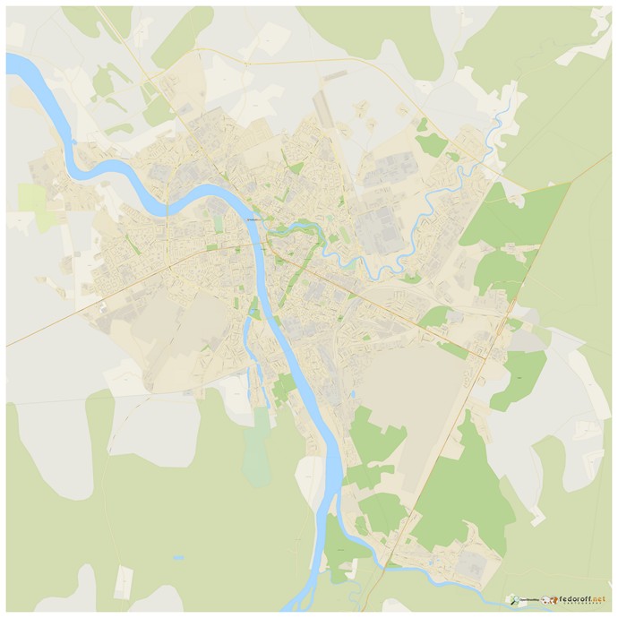 Карта Пскова с улицами