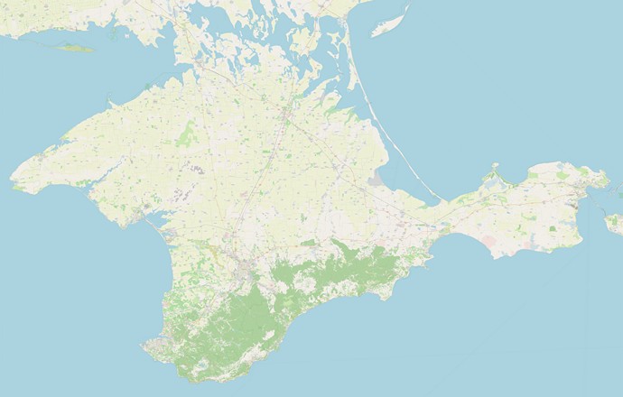 Карта Крыма 2023 года