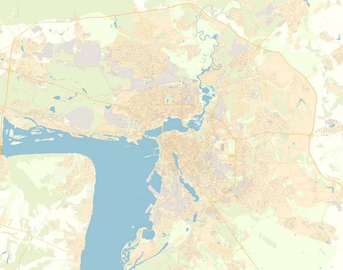 Карта Казань-ЕД с номерами домов