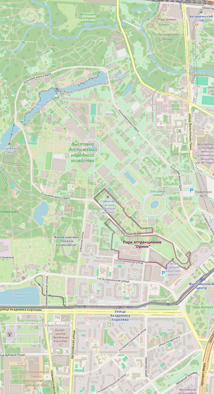 Подробная карта Москвы 2023