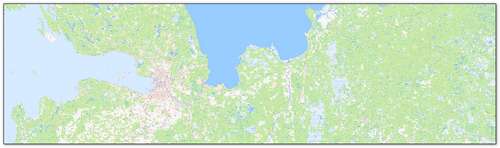 Карта Ленинградской области с городами и поселками