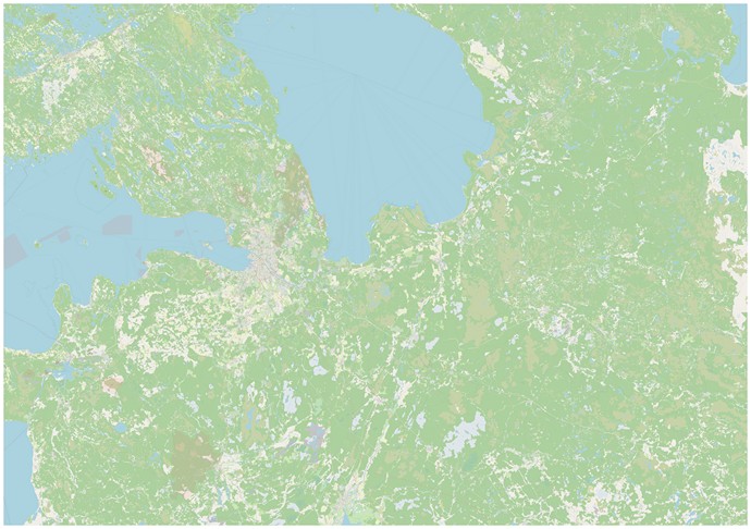 Карта Ленинградской области 2023 года