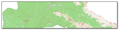 Топографическая карта Адлерского района 250 м.