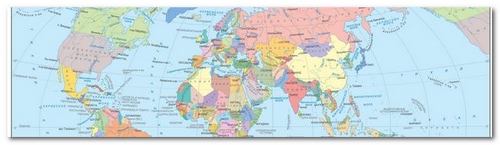 Векторная карта стран мира