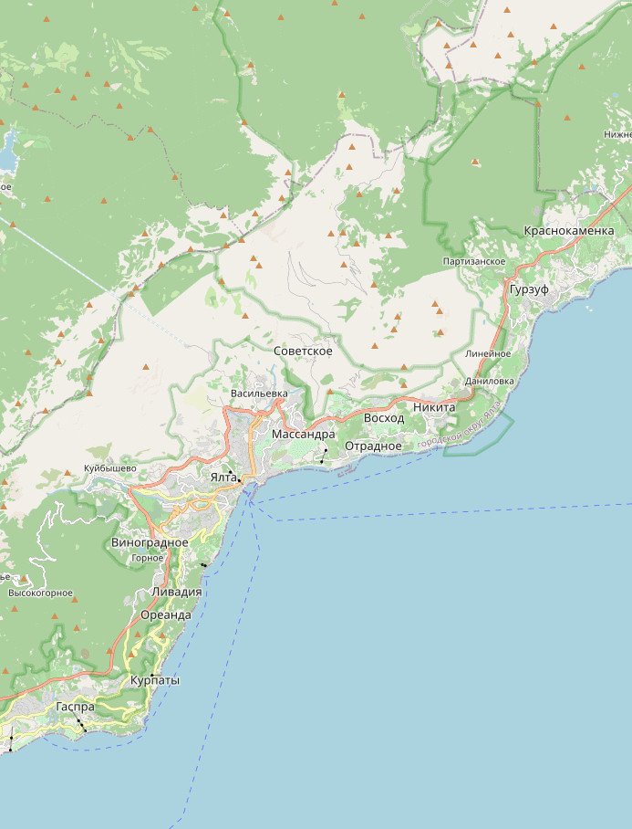 Карта Крыма 2023 года