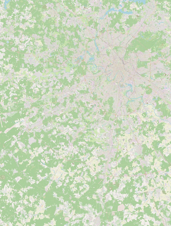 Подробная карта Москвы 