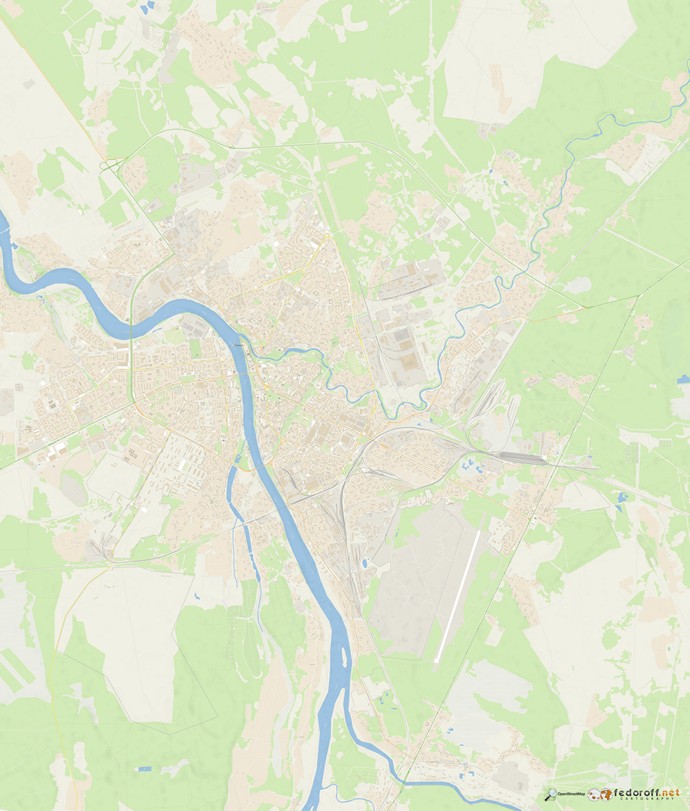 Карта Пскова с номерами домов