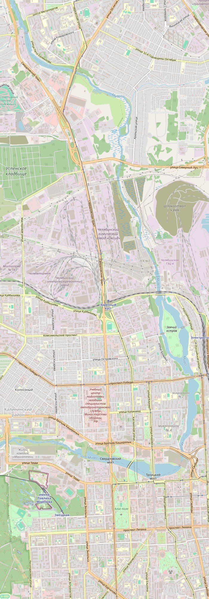 Растровые карты Челябинска для скачивания и печати PDF PNG JPG GeoTIFF