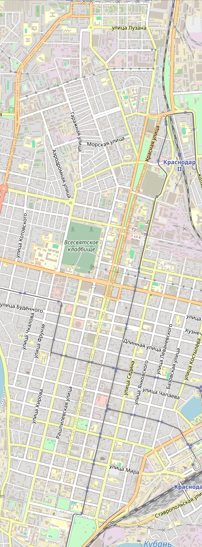 Векторная карта Краснодар-ГМБ