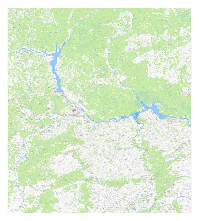 Карта Нижегородской области [для печати]
