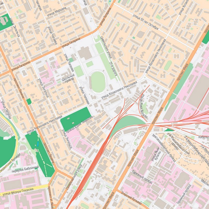 Векторные карты Чебоксар для скачивания и печати AI SVG EPS PDF CDR