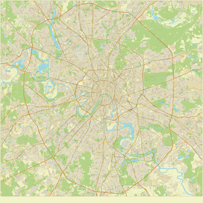 Векторная карта Москва-ГМЗ