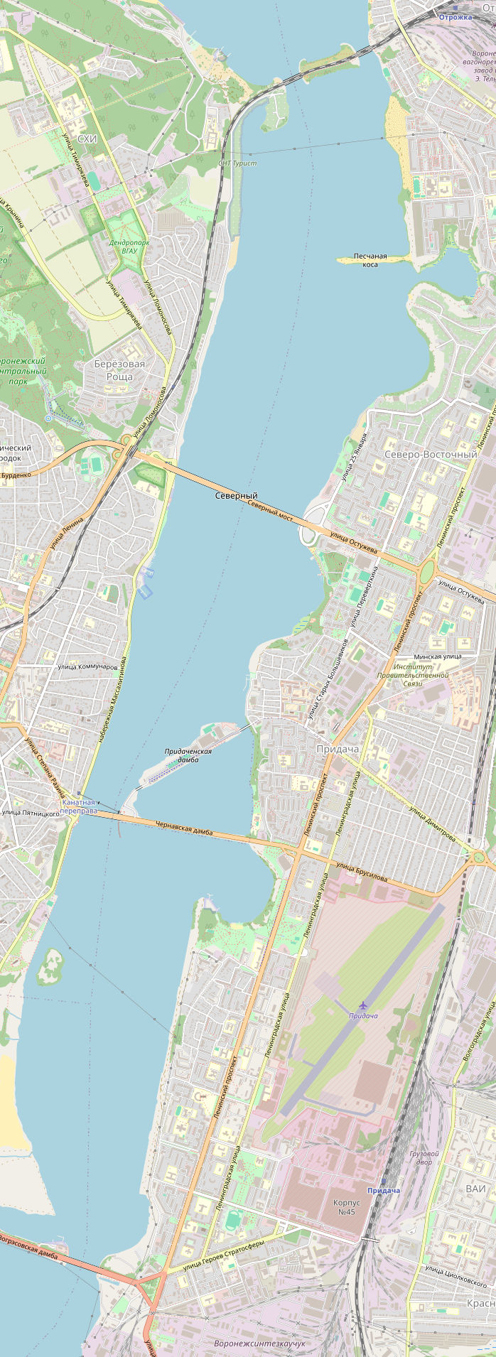 Растровые карты Воронежа для скачивания и печати PDF PNG JPG GeoTIFF