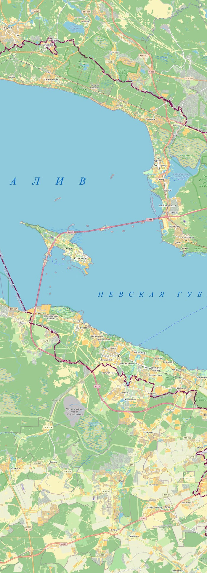 Векторная карта ГФЗ Санкт-Петербург НОА0
