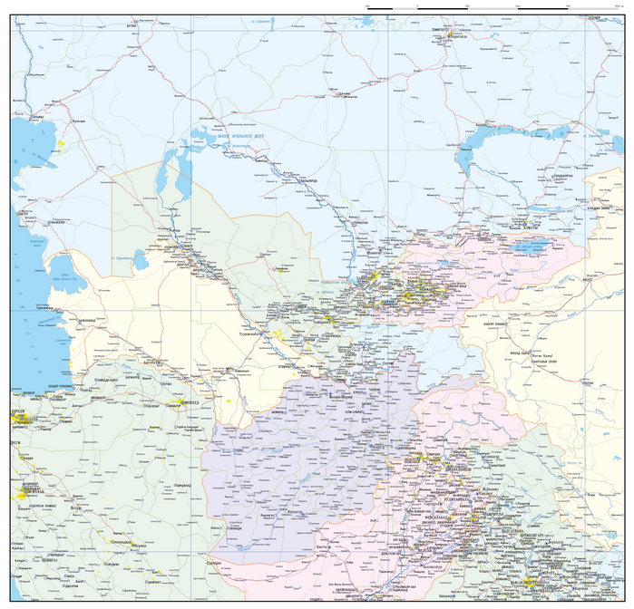 Карты Центральной (Средней) Азии