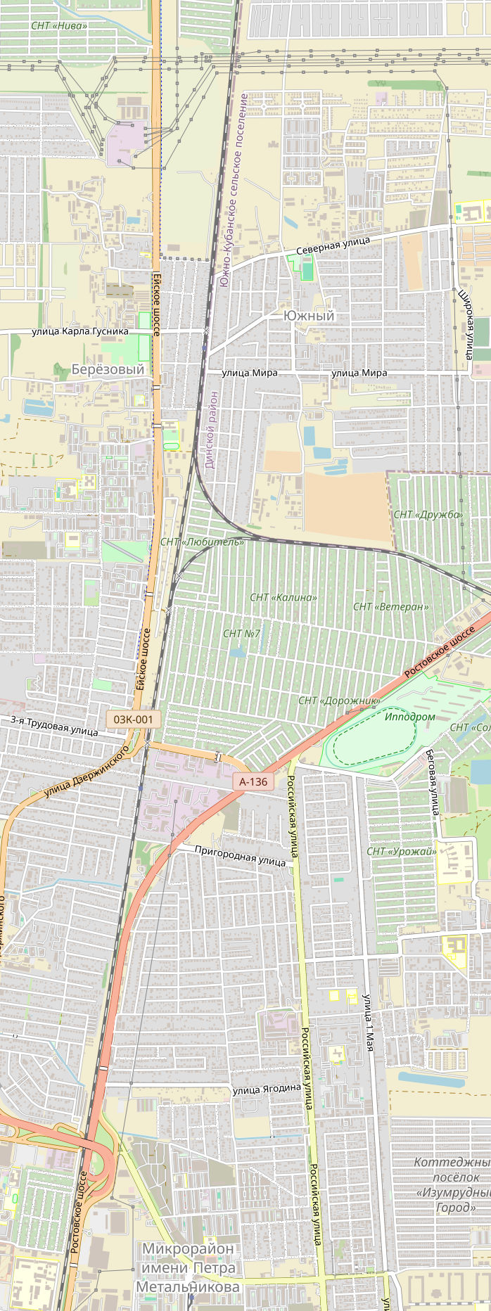 Векторная карта Краснодар-ГМБ