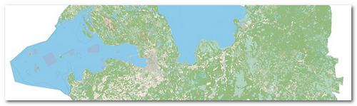 Карта Ленинградской области ЛБ
