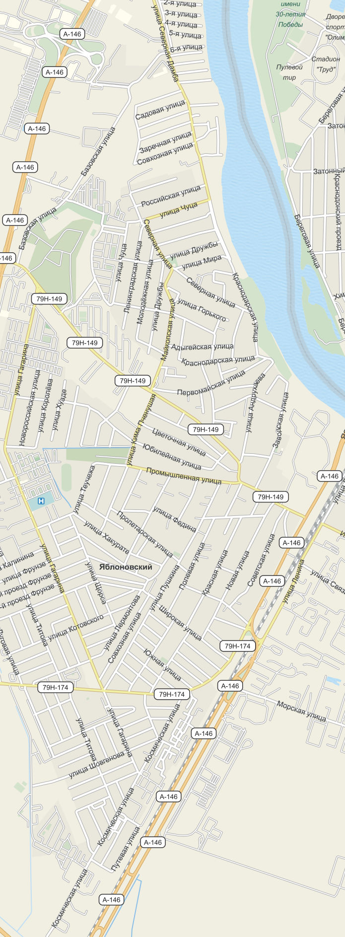 Векторная карта Краснодар-ГМУ