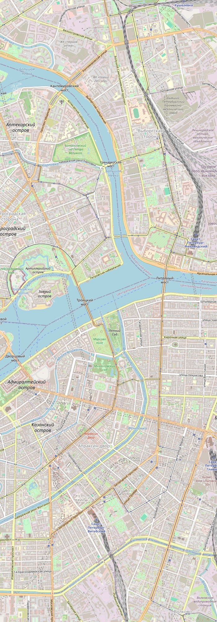 Карта ГФЗ Санкт-Петербург-НМБ