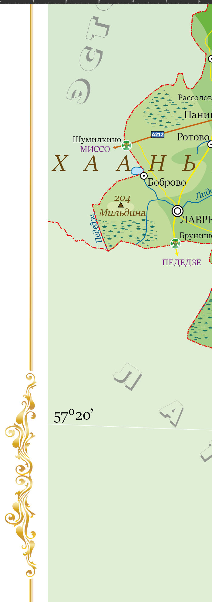 Векторная карта Псковская область-О на 2025 год для скачивания