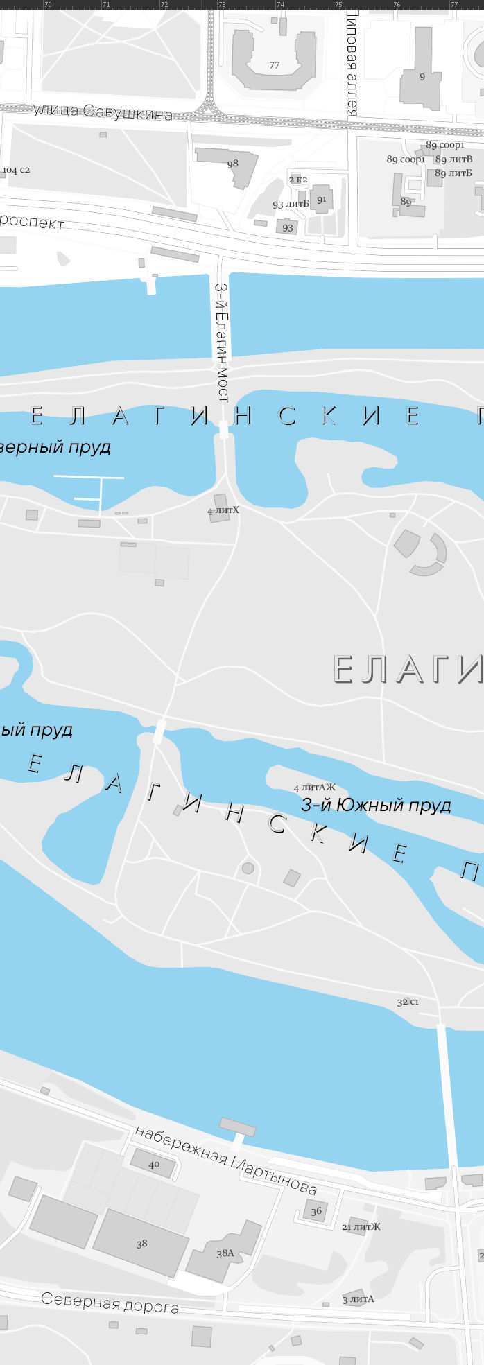 Векторная карта Петроградский район СПб-НБС