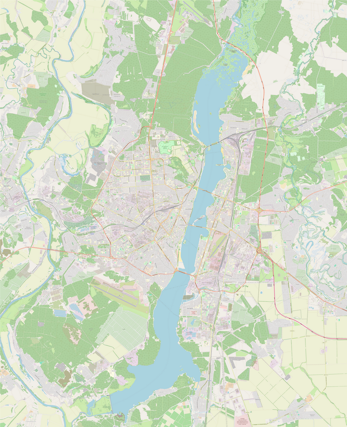 Растровые карты Воронежа для скачивания и печати PDF PNG JPG GeoTIFF