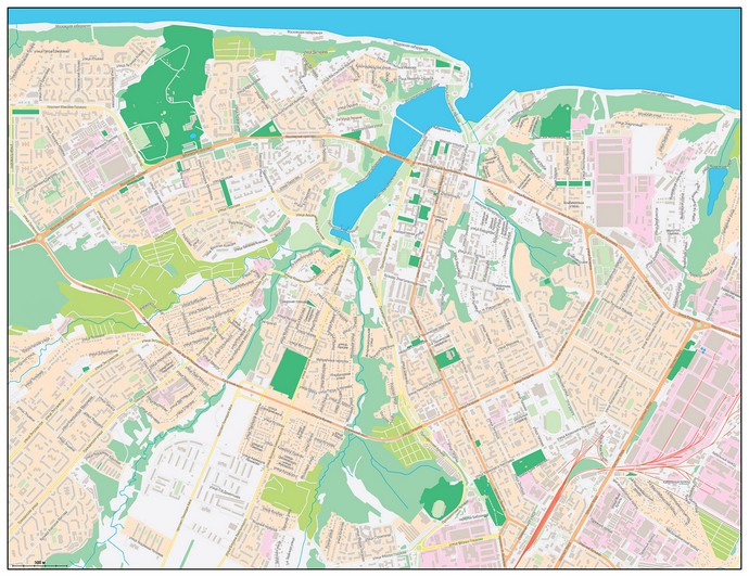 Векторные карты Чебоксар для скачивания и печати AI SVG EPS PDF CDR