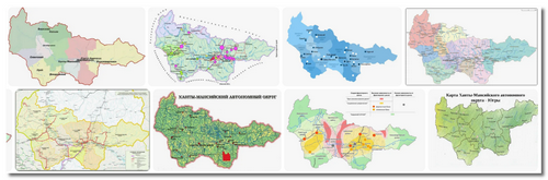 Карты Ханты-Мансийского автономного округа (ХМАО)