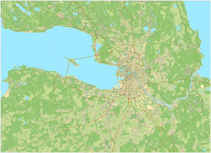Векторная карта ГФЗ Санкт-Петербург НЗ