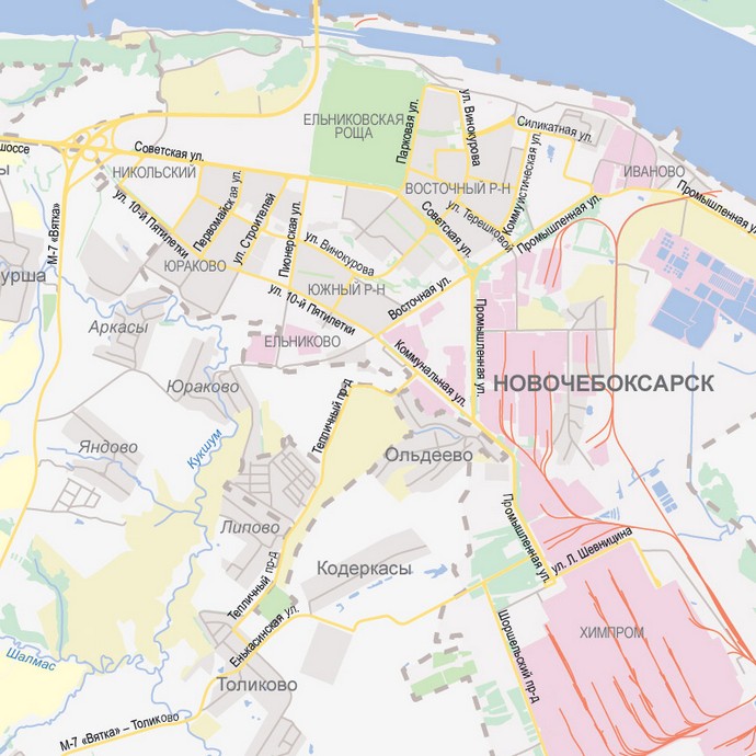 Векторные карты Чебоксар для скачивания и печати AI SVG EPS PDF CDR