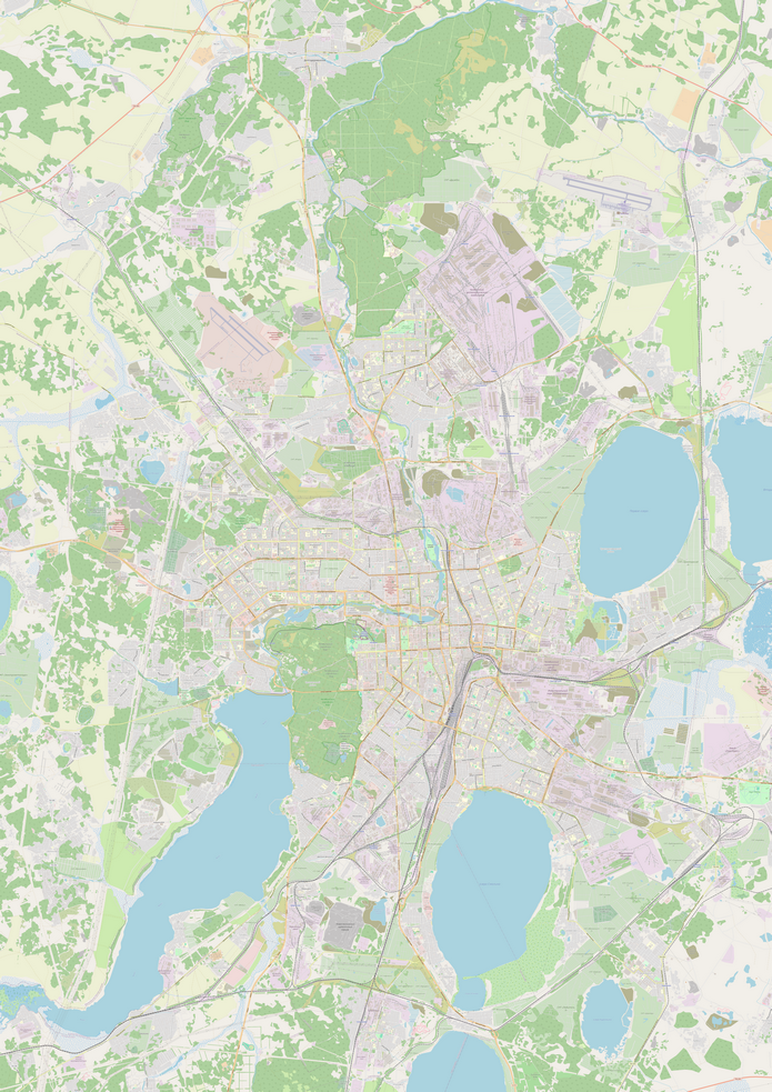 Растровые карты Челябинска для скачивания и печати PDF PNG JPG GeoTIFF
