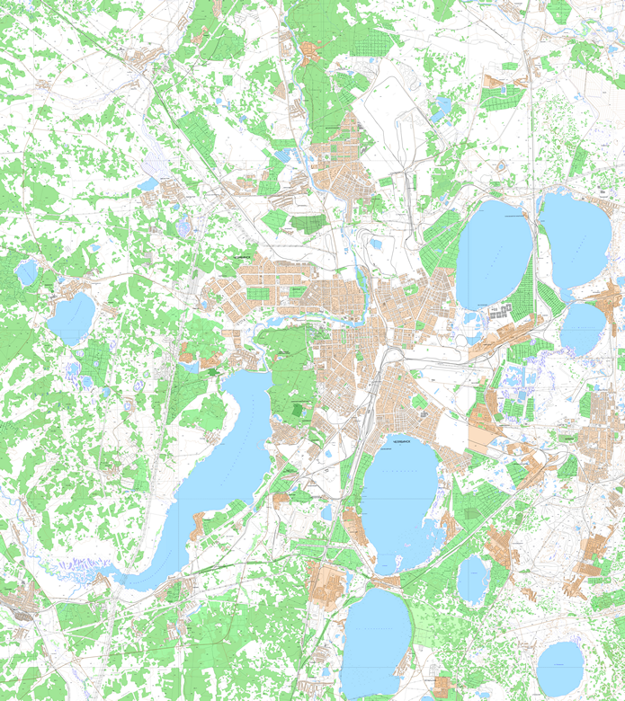 Растровые карты Челябинска для скачивания и печати PDF PNG JPG GeoTIFF