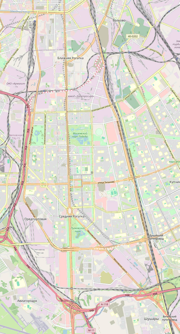 Карта ГФЗ Санкт-Петербург