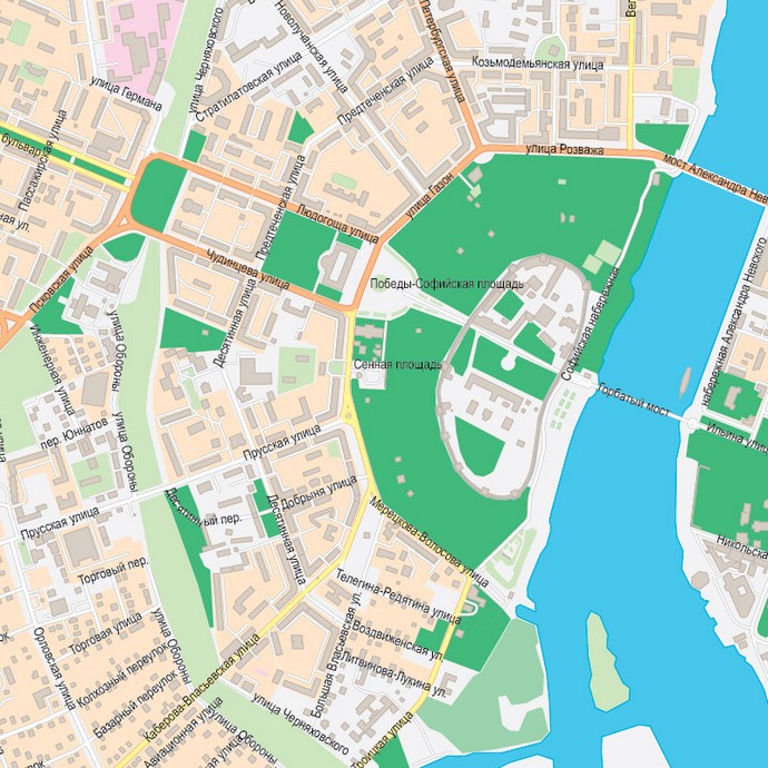 Векторные карты Новгорода для скачивания и печати AI SVG EPS PDF CDR