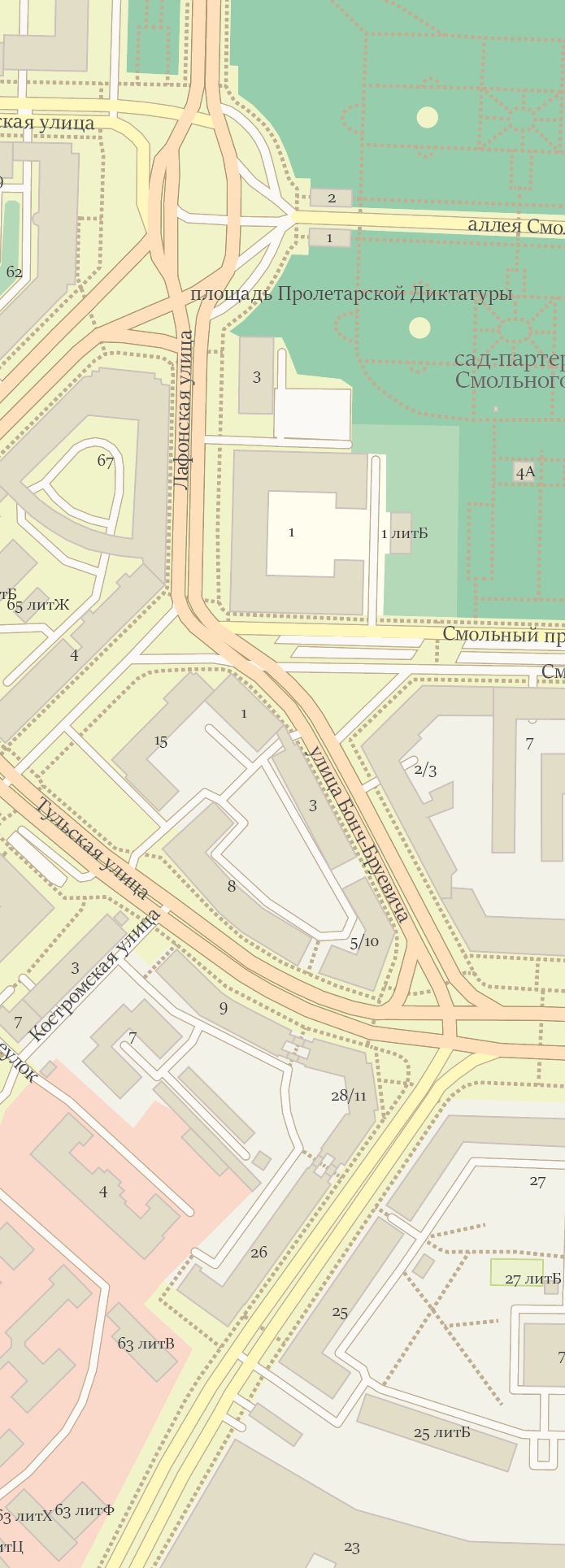 Векторная карта Центральный район-ШБО