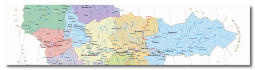 Векторная карта ХМАО-АО