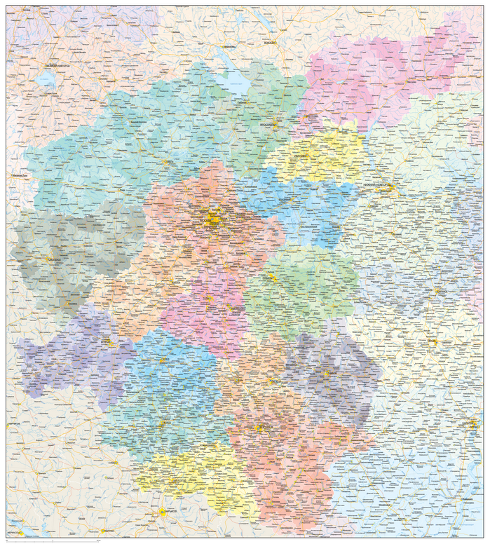 Карты Центрального Федерального Округа (СФО)