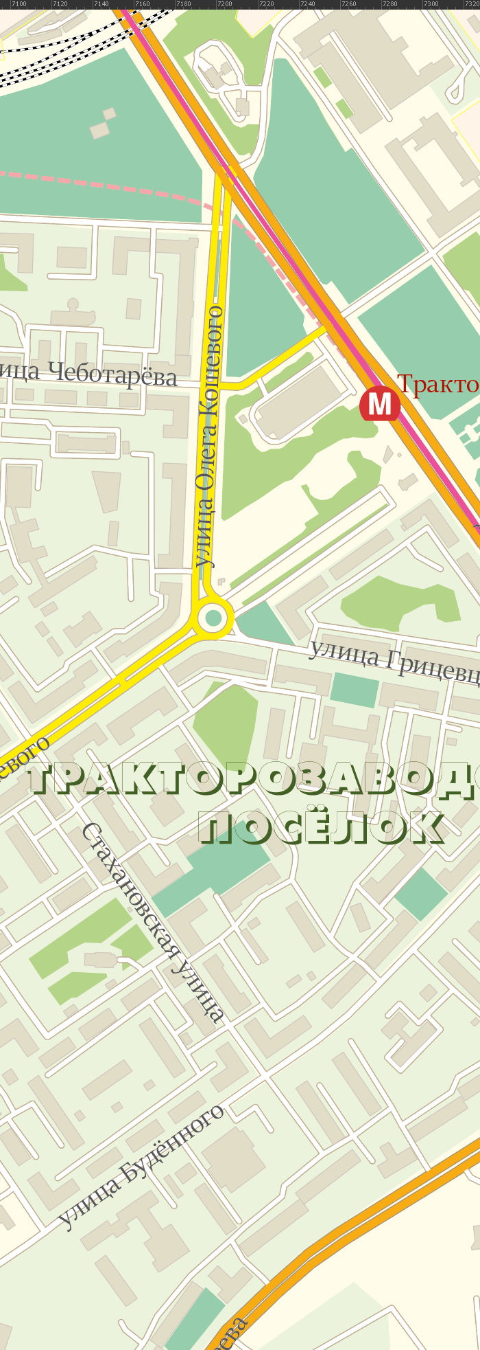 Векторная карта Минск-ВС