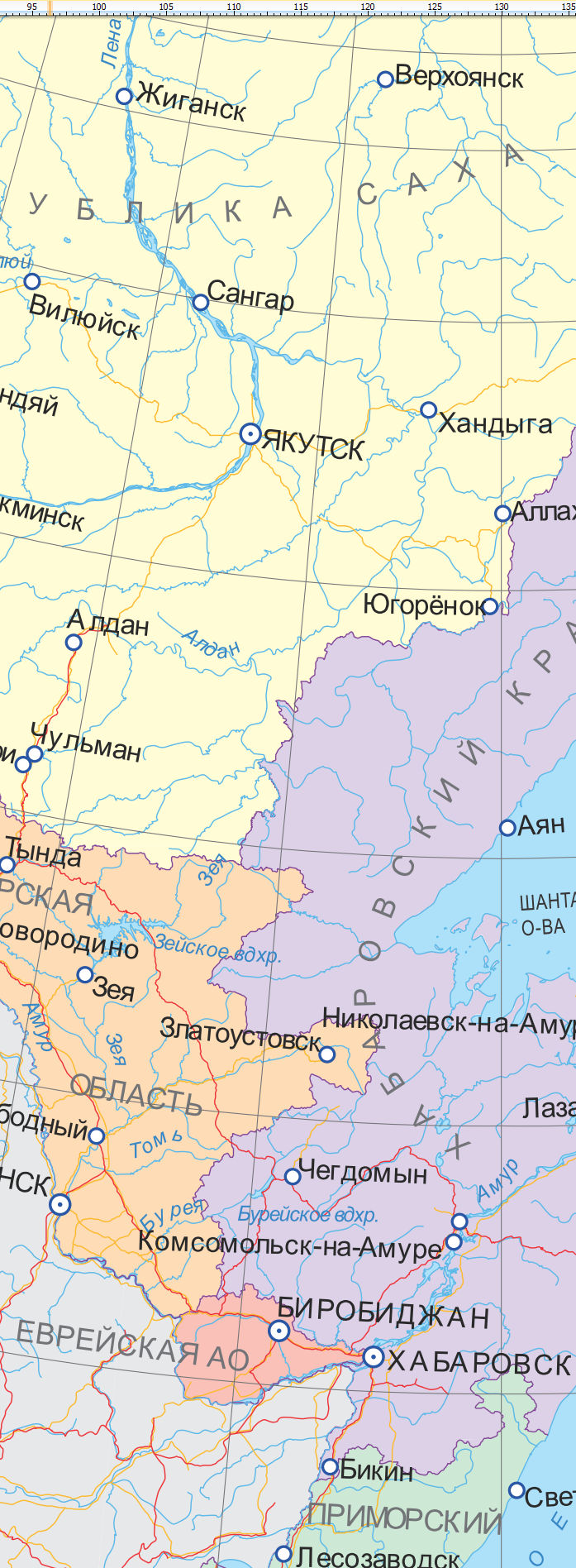 Векторная карта ДФО-АМ