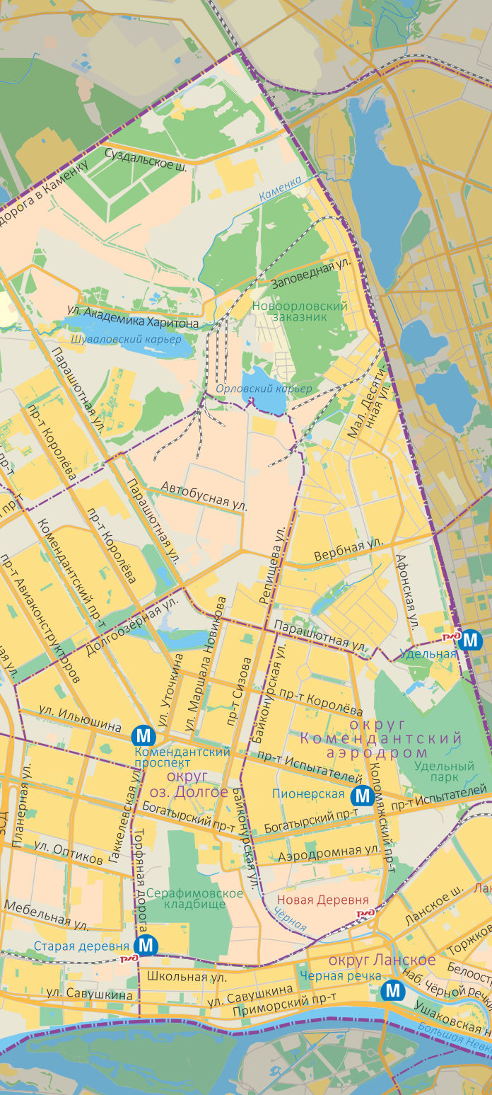 Векторная карта Приморский район-УН