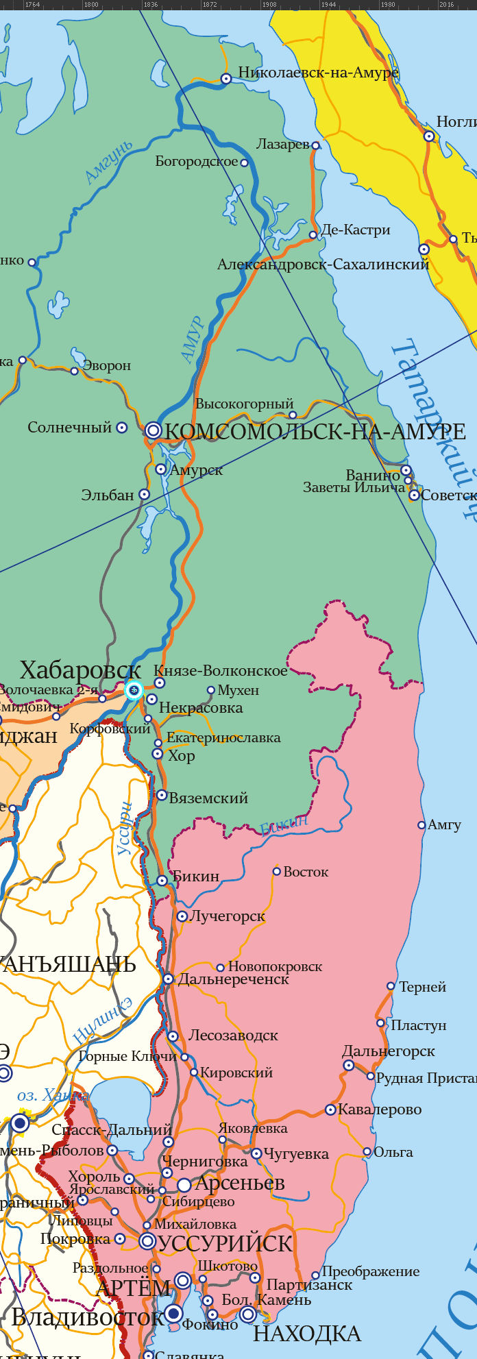 Векторная карта ДФО-С