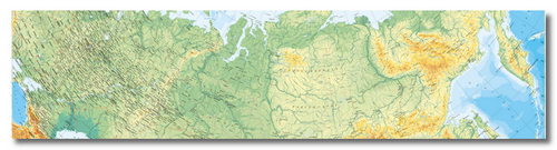 Большая векторная общегеографическая карта Россия-ОГБ  [AI SVG EPS PDF