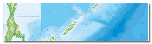 Векторная физическая карта Сахалинская область-ФБ