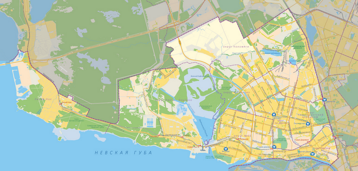 Векторная карта Приморский район-УН