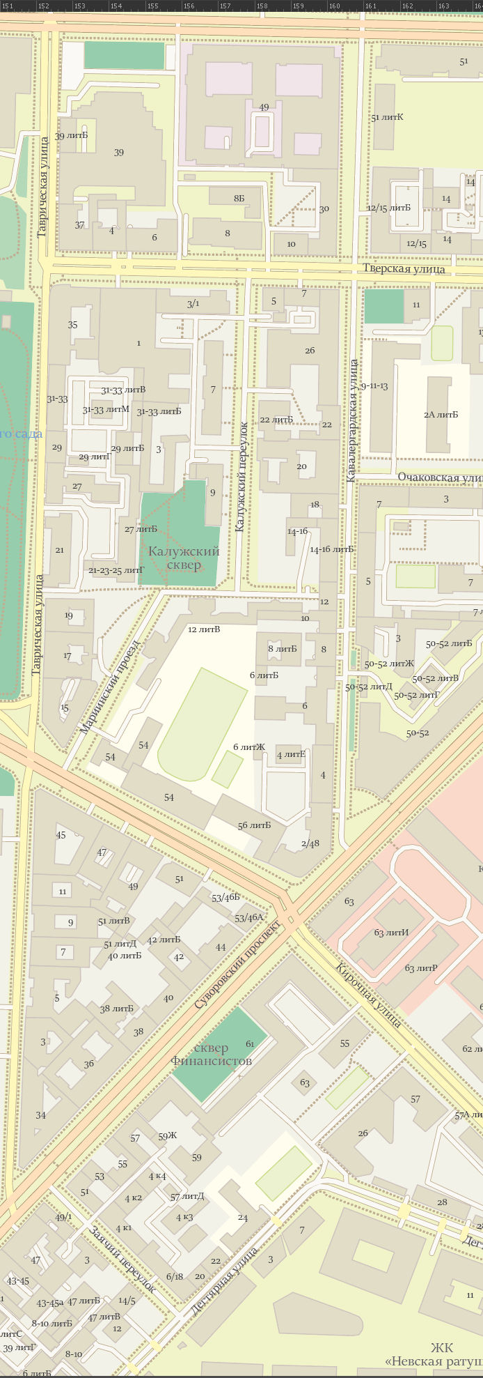 Векторная карта Центральный район-ШБО