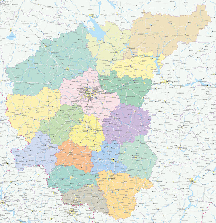 Карты Центрального Федерального Округа (СФО)