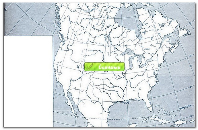 Острова северной америки на контурной карте