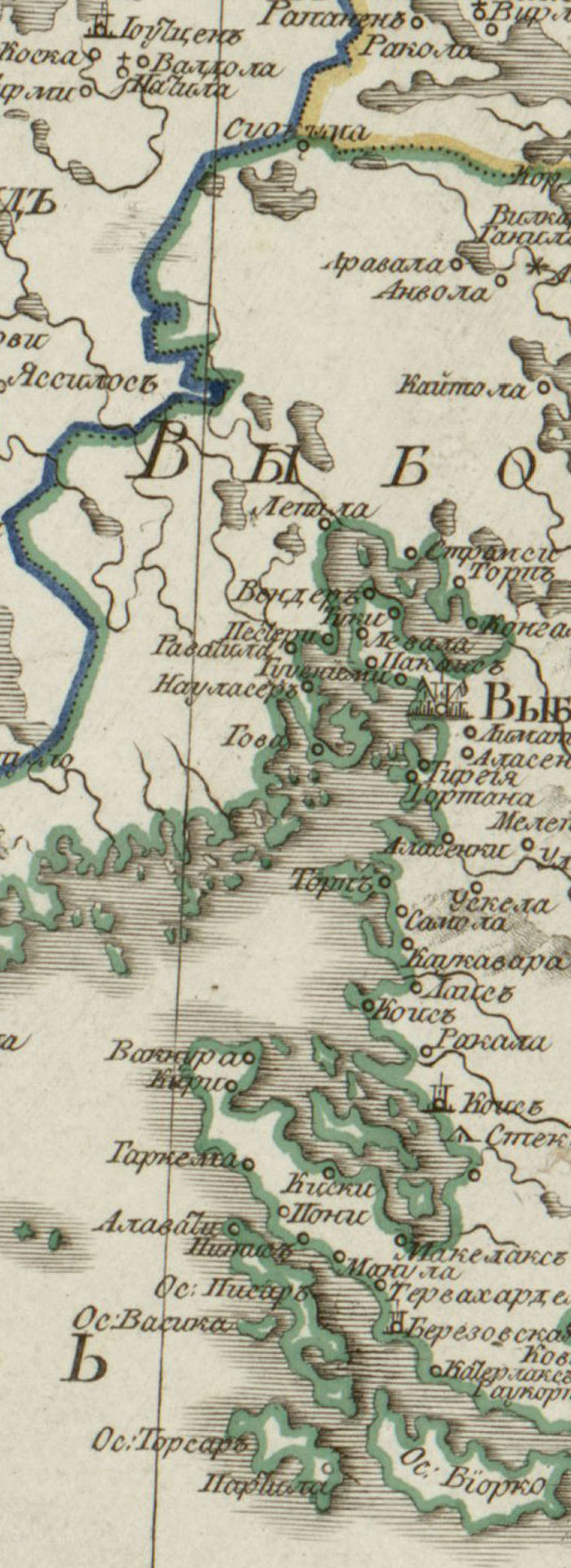 Карты Выборгской губернии